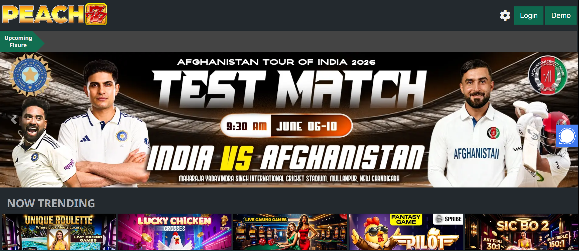 Peach777 - Official Betting Exchange India